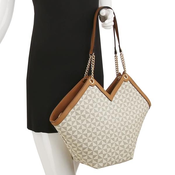 MONOGRAM SHAPE TOTE BAG