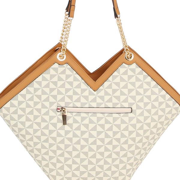 MONOGRAM SHAPE TOTE BAG