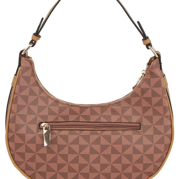 MONOGRAM CURVED SHOULDER BAG W STRAP