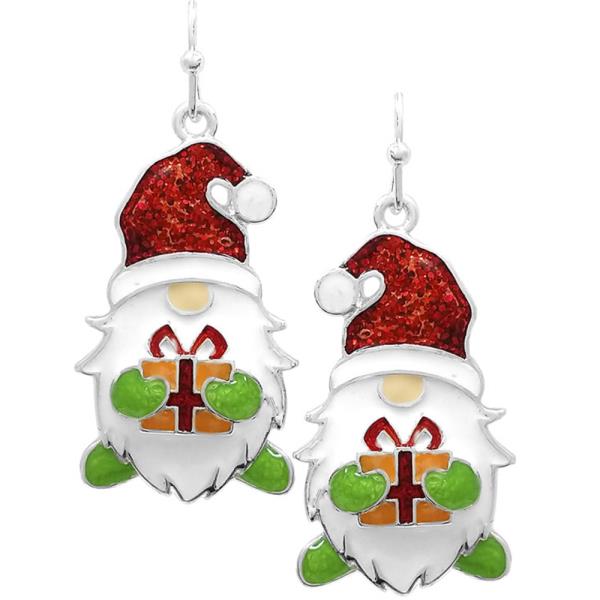 GNOME CHRISTMAS EPOXY EARRING