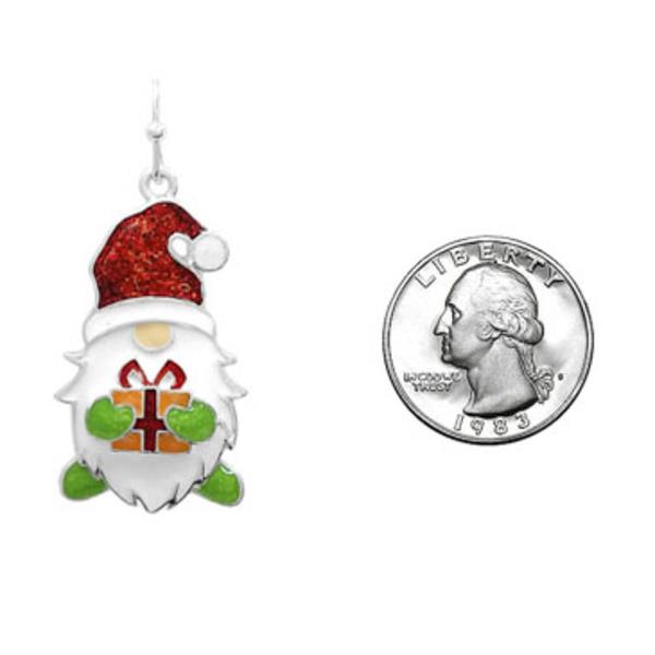 GNOME CHRISTMAS EPOXY EARRING