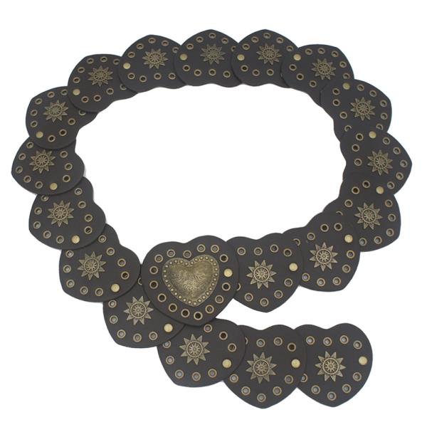 Y2K HEART SINGLE LINER Y2K BOHO DISC BELT