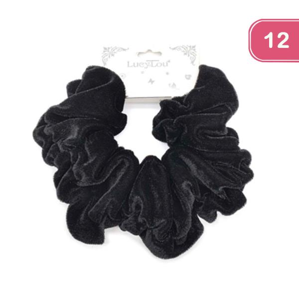 VELVET HAIR SCRUNCHIE (12 UNITS)