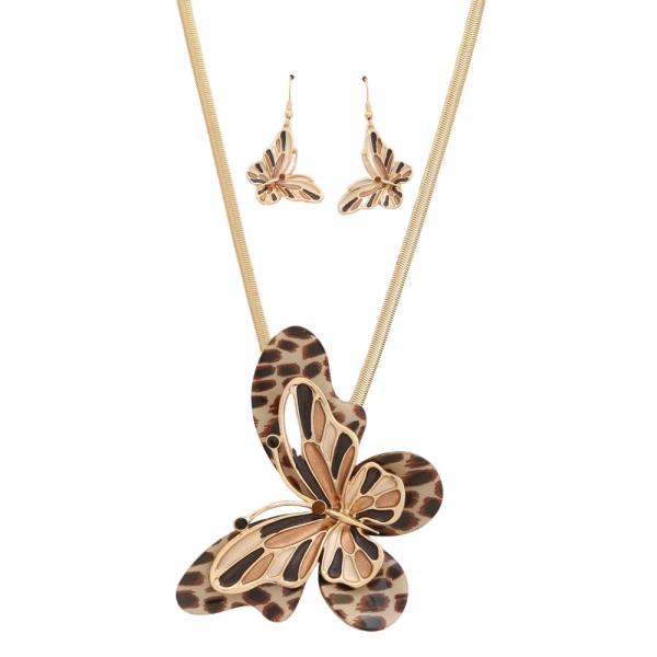 BUTTERFLY PENDANT NECKLACE