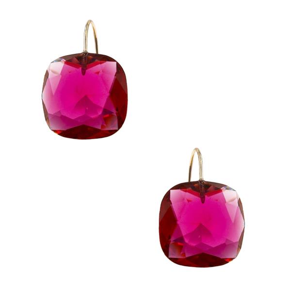 GLASS DANGLE EARRING