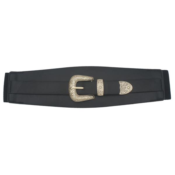 PLUS SUN FLORA EMBOSSED STRAP FRONT ELASTIC BELT