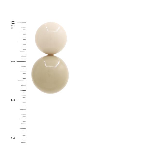 DOUBLE BALL BEAD EARRING