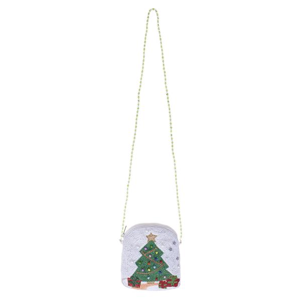 CHRISTMAS TREE SNOWBALL SHAPED HANDCRAFTED KID CROSS BODY BAG