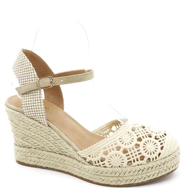 STYLISH WOVEN ANKLE WEDGE HEEL 12 PAIRS