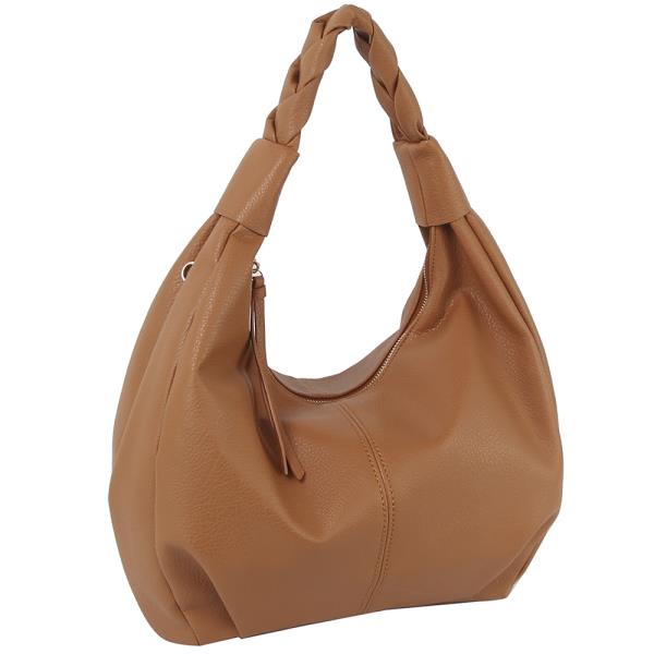 SMOOTH SHOULDER HOBO BAG
