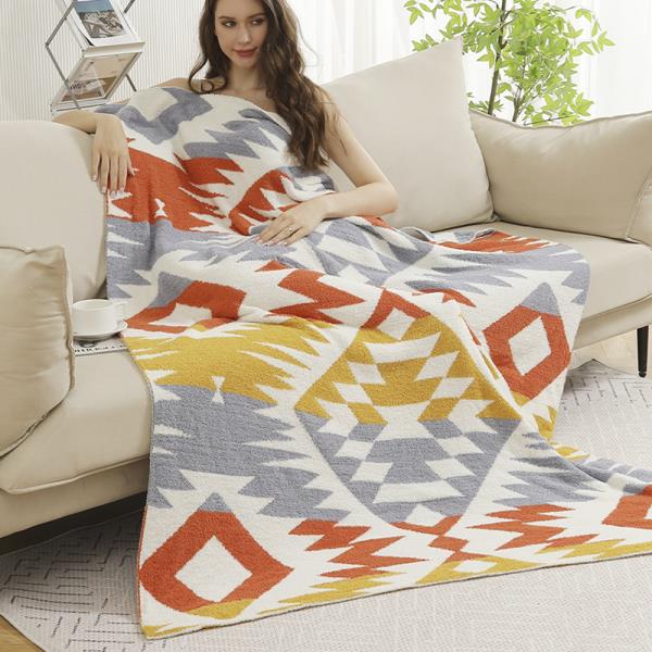 TRIBAL REVERSIBLE THROW BLANKET