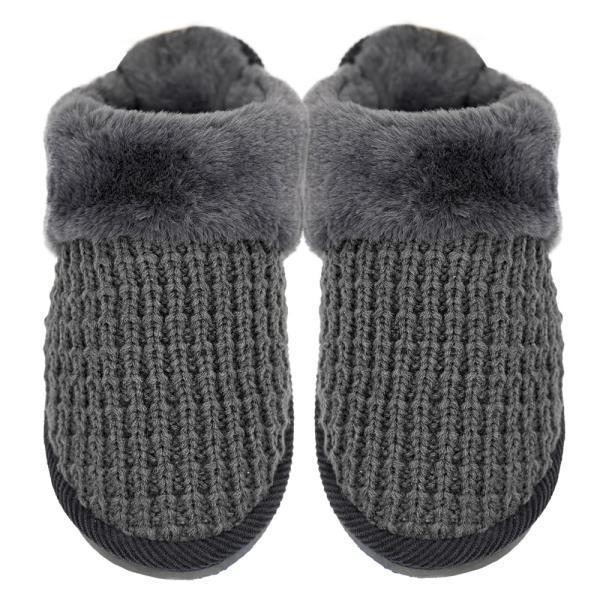 CC WAFFLE KNITTED SLIPPERS - ML SIZE