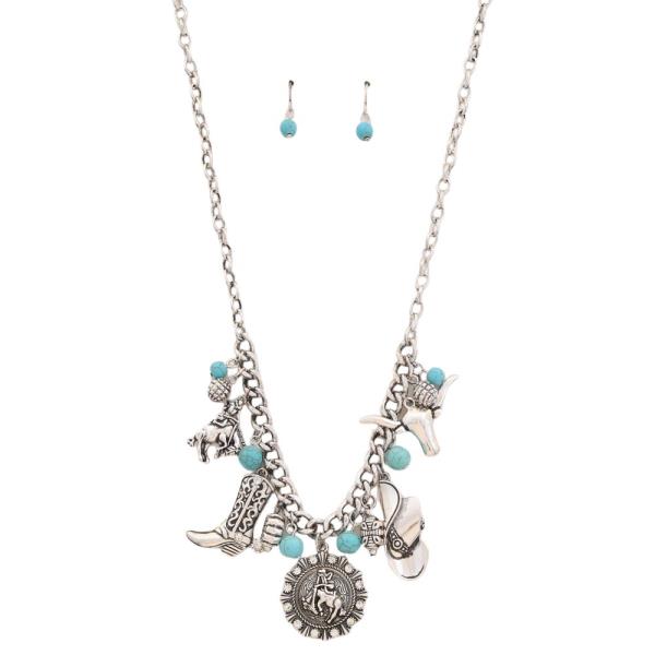 WESTERN CHARM METAL NECKLACE
