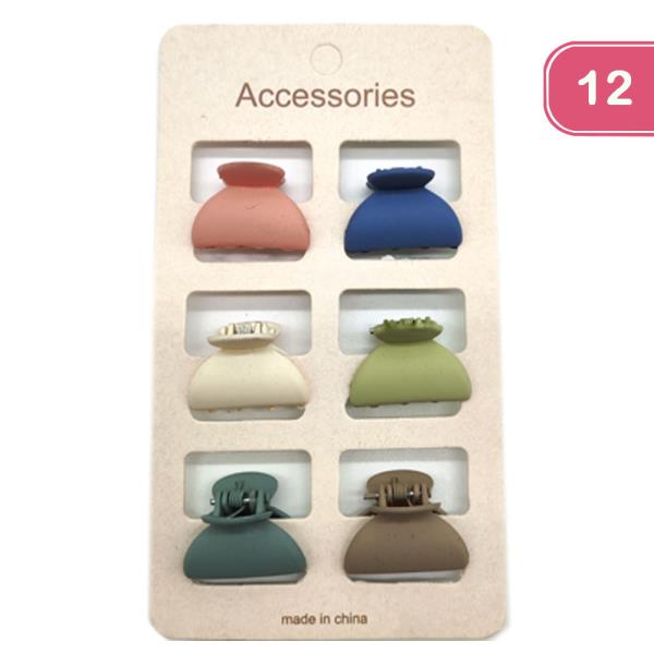 MINI JAW HAIR CLIP SETS (12 UNITS )