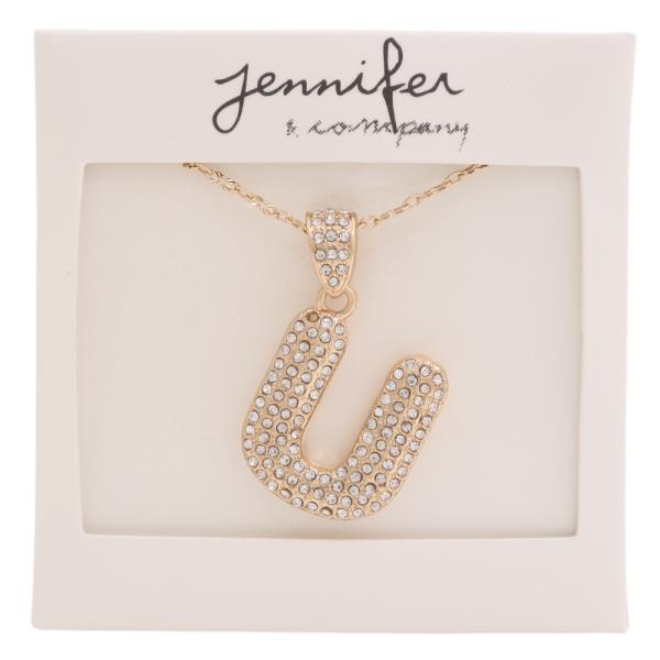 NECKLACE CRYSTAL ALPHABET
