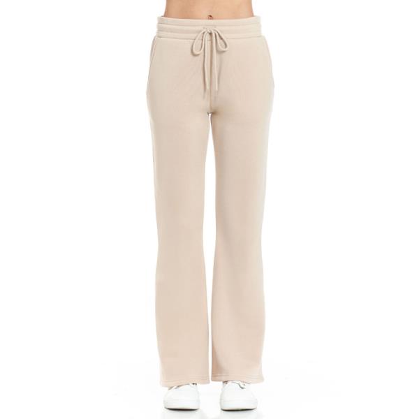 ($6.75 x 6 PCS) FLEECE BOOTCUT PANTS WITH SIDE POCKETS AND DRAWSTRING