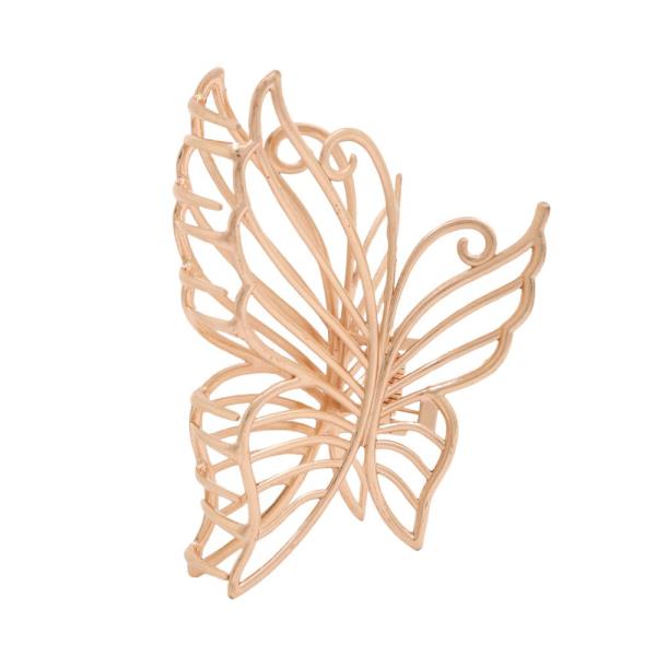 BUTTERFLY METAL CLAW HAIR CLIP