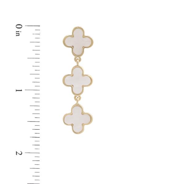 TRIPLE CLOVER DANGLE EARRING