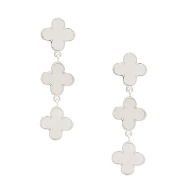 TRIPLE CLOVER DANGLE EARRING