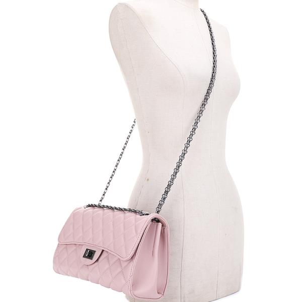 QUILTED TWIST CROSSBODY BAG