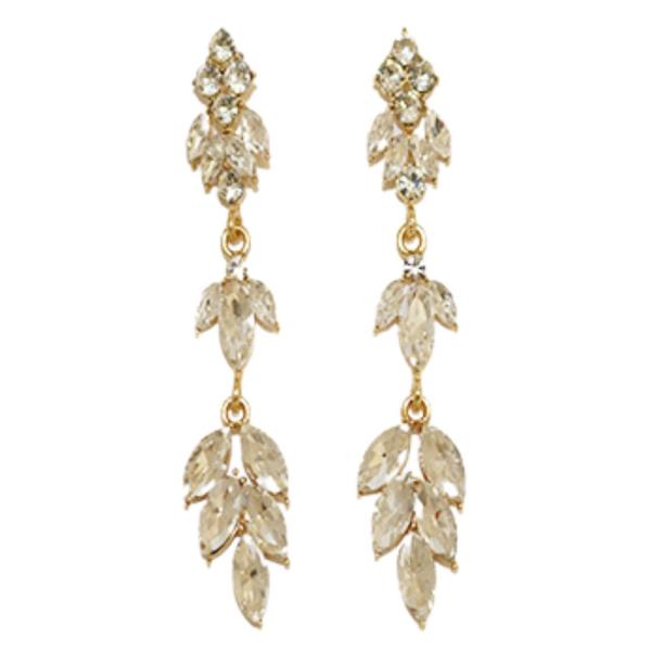 MARQUISE RHINESTONE DANGLE EARRING