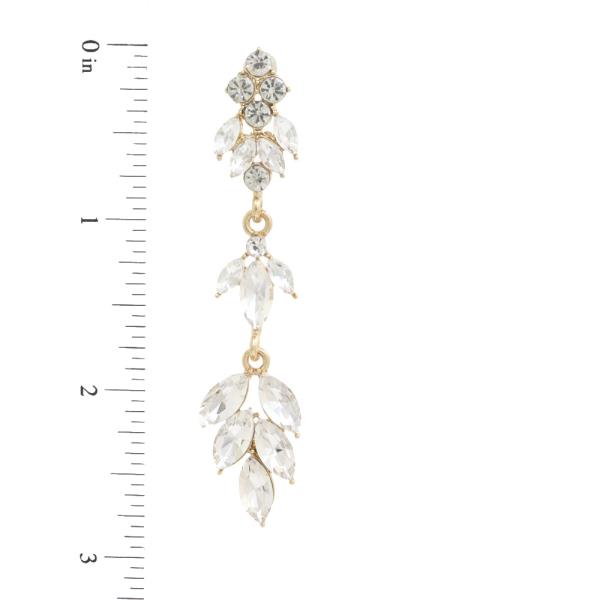 MARQUISE RHINESTONE DANGLE EARRING