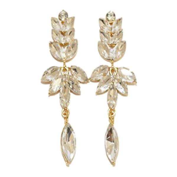 MARQUISE RHINESTONE DANGLE EARRING