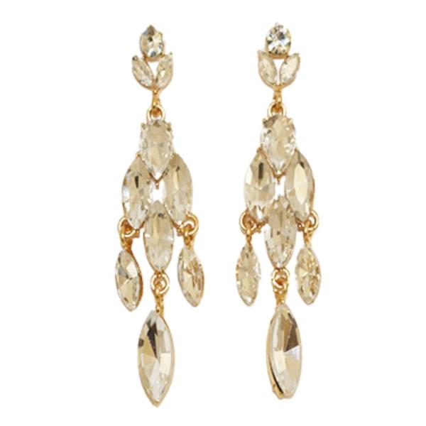 MARQUISE RHINESTONE DANGLE EARRING