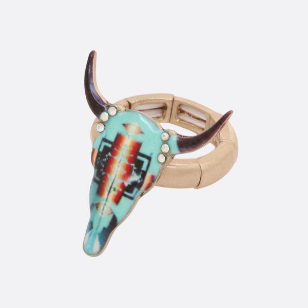 WESTERN STYLE CATTLE BEAD RING