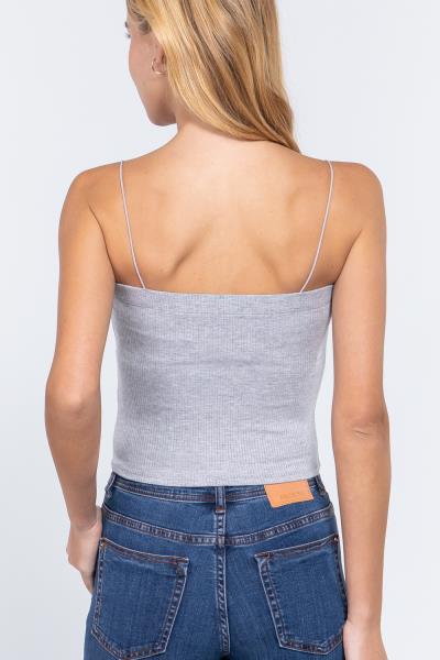 ($3.60 x 6 PCS) ELASTIC STRAP HEAVY RIB TUBE TOP