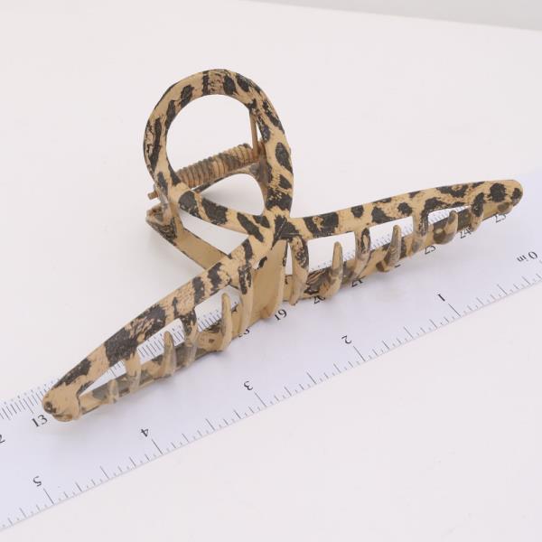 LEOPARD PATTERN HAIR CLAW JAW CLIP