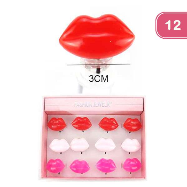 LIGHT UP LIP RINGS (12 UNITS)