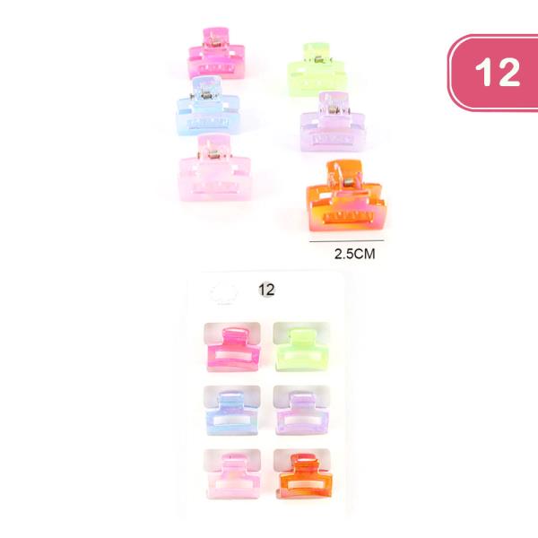 MINI HAIR CLAW CLIP (12 UNITS)