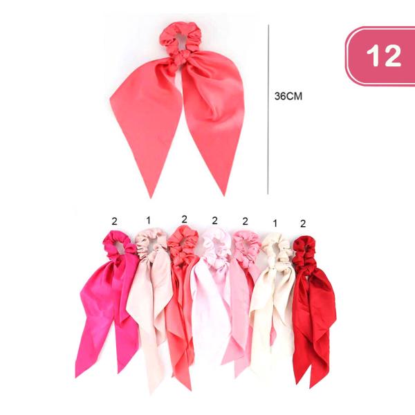 SILK HAIR SCRUNCHIE (12 UNITS)