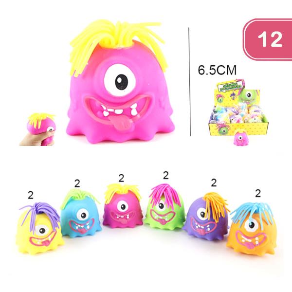 SCREAMING LITTLE MONSTER SQUISHY TOY (12 UNITS)