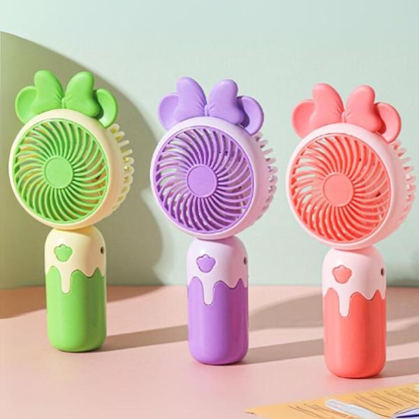 CUTE RIBBON ELECTRONIC FAN WITH CHARGER