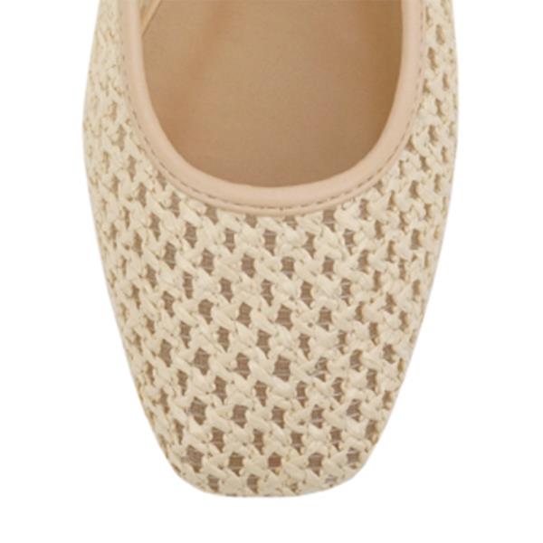 RAFFIA NET BALLERINA FLAT 18 PAIRS