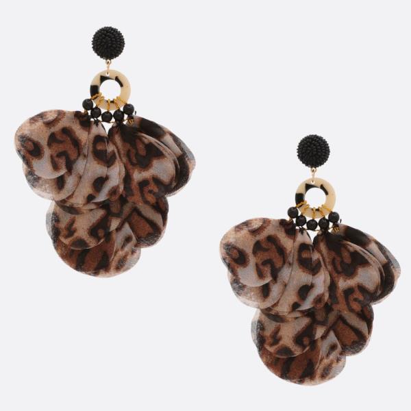 SODAJO ANIMAL PRINT DANGLE EARRING