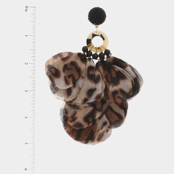 SODAJO ANIMAL PRINT DANGLE EARRING