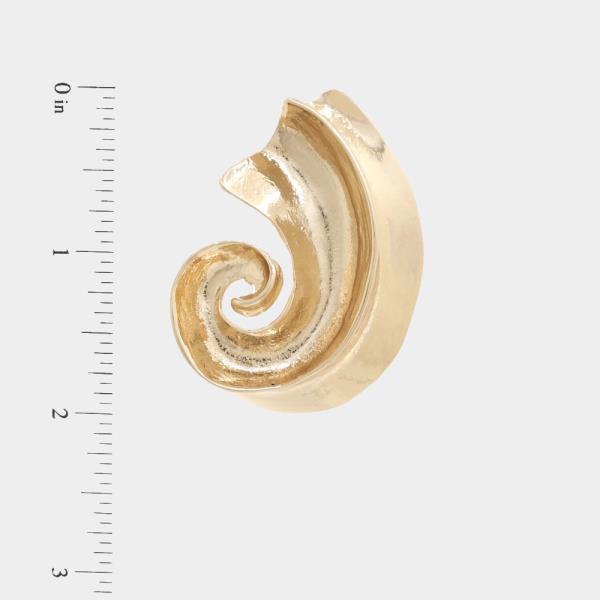 SODAJO SWIRL METAL EARRING