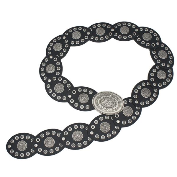 FLORA EMBOSSED OVAL DISC BELT