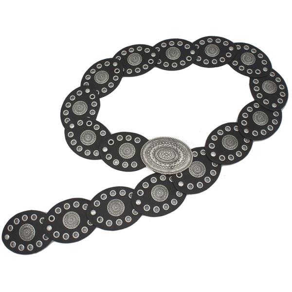 FLORA EMBOSSED OVAL DISC BELT