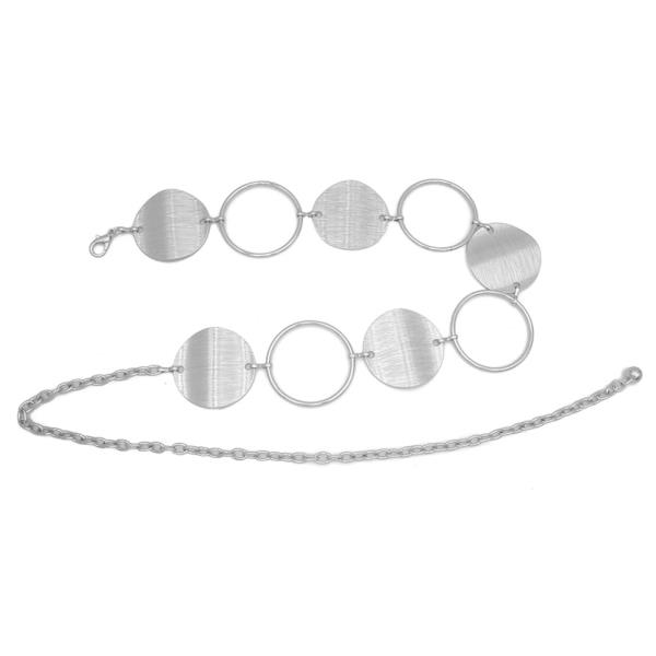 TEXTURED DISC & RING CHAIN BELT