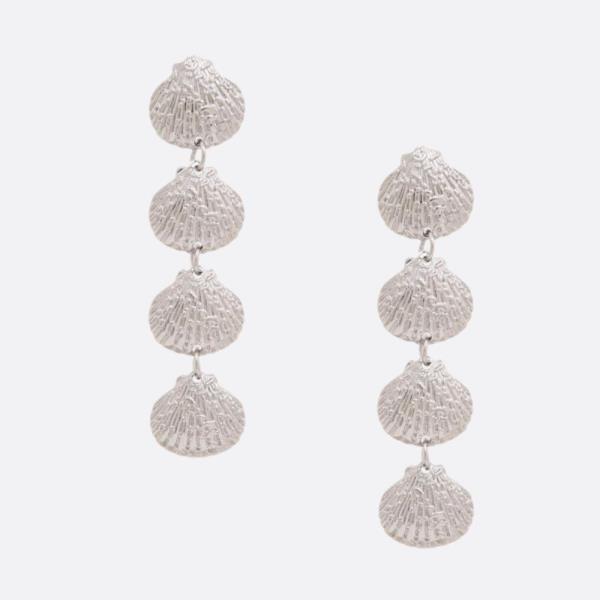 SEASHELL METAL DANGLE EARRING