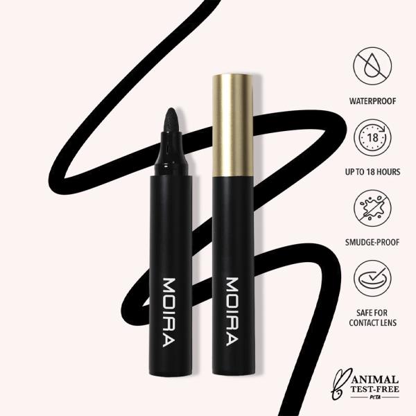 MOIRA JUMBO MARKER LIQUID LINER (001, BLACK)