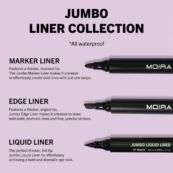 MOIRA JUMBO MARKER LIQUID LINER (001, BLACK)