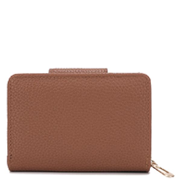 SMOOTH ID SLOT ZIPPER FLAP WALLET