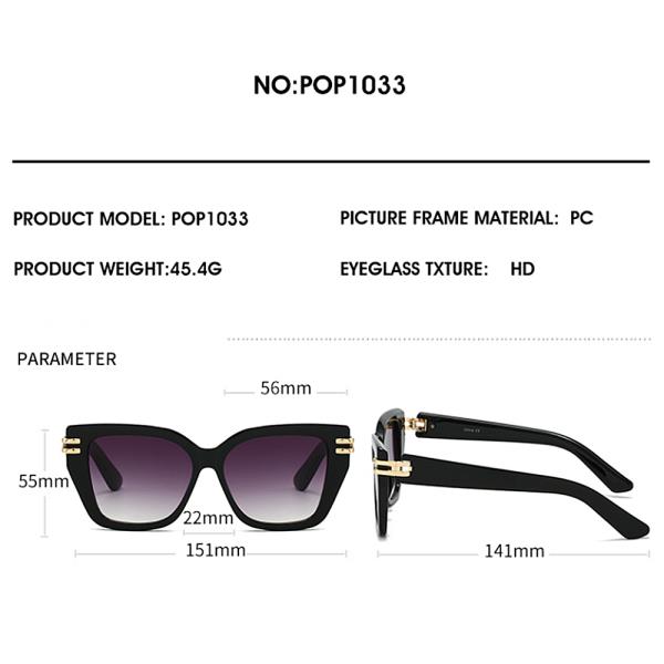 MODERN CAT EYE SUNGLASSES 1DZ