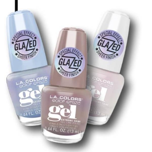 L.A. COLORS GLAZED GEL POLISH DISPLAY SET