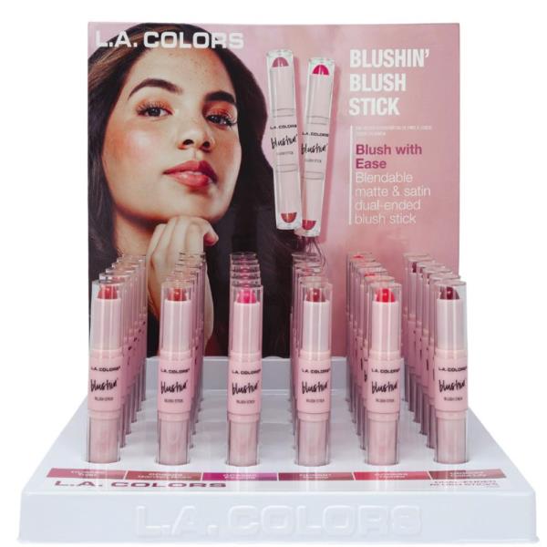 L.A. COLORS BLUSHING BLUSH STICKS DISPLAY SET